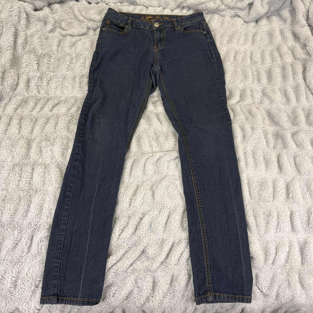 Wax Jean Women’s Size 13 Skinny Jeans Dark Wash Stretch Denim Mid Rise USA